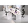 Стол офисный письменный Perfect Home Тео / Teo 3S/138 с 3 ящиками Белый (PFH-091165)
