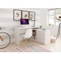 Стол офисный письменный Perfect Home Тео / Teo 3S/138 с 3 ящиками Белый (PFH-091165)