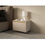 Тумба прикроватная Perfect Home Роял / Royal S54 с 1 ящиком Бежевый (PFH-091296)