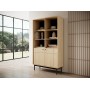 Стеллаж Perfect Home Джапанди / Japandi R104 2-дверный Дуб линеа (PFH-091465)