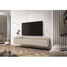 Тумба під телевізор навісна Perfect Home Оро / Oro 3-дверна RTV175 MDF Бежевий (PFH-091366)