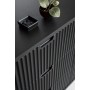 Стол туалетный Perfect Home Зова/Zova с 2 ящиками и черными ножками T103 Черный (PFH-091374)