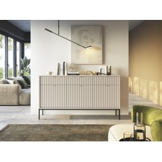 Комод Perfect Home Нова / Nova 3-дверний з 3 шухлядами і чорними ніжками KSZ154 Кашемір (PFH-091244)
