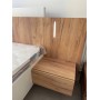 Ліжко (каркас) Perfect Home 3Д / 3D 160 двоспальне з тумбами приліжковими та підсвіткою Білий/дуб крафт золотий (PFH-091046)
