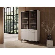 Витрина Perfect Home Джапанди / Japandi WT104 2-дверная Кашемир (PFH-091472)