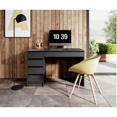 Стіл туалетний письмовий Perfect Home Ада / Ada 5S/120 з 5 шухлядами Антрацит (PFH-091308)