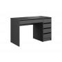 Стіл туалетний письмовий Perfect Home Ада / Ada 5S/120 з 5 шухлядами Антрацит (PFH-091308)