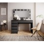 Стіл туалетний письмовий Perfect Home Ада / Ada 5S/120 з 5 шухлядами Антрацит (PFH-091308)