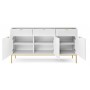 Комод Perfect Home Новая/Nova 3-дверный с 3 ящиками и золотыми ножками KSZ154 Белый (PFH-091241)