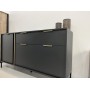 Комод Perfect Home Ларс/Lars 3-дверный с 2 ящиками 3D2S/153 Антрацит (PFH-091021)