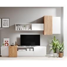 Стінка Perfect Home 3Д / 3D Білий/дуб крафт золотий (PFH-091048)