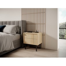 Тумба приліжкова Perfect Home Джапанді / Japandi S54 1-дверна Дуб лінеа (PFH-091461)