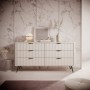 Комод Perfect Home Ланте / Lante з 6 шухлядами і чорними ніжками 6S/163 Беж (PFH-091174)