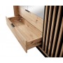 Шкаф полукупе Perfect Home Талли / Tally 4-дверный с зеркалом 4D2S/220 Дуб артизан/антрацит (PFH-091097)