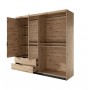 Шкаф полукупе Perfect Home Талли / Tally 4-дверный с зеркалом 4D2S/220 Дуб артизан/антрацит (PFH-091097)