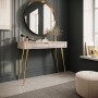 Стіл туалетний Perfect Home Ланте / Lante 1S/100 з 1 шухлядою і золотими ніжками Беж (PFH-091169)