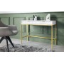 Стол туалетный Perfect Home Новая/Nova с 2 ящиками и золотыми ножками T104 Белый (PFH-091267)