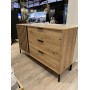 Комод Perfect Home Талли / Tally 1-дверный с 3 ящиками 1D3S/138 Дуб артизан/антрацит (PFH-091096)