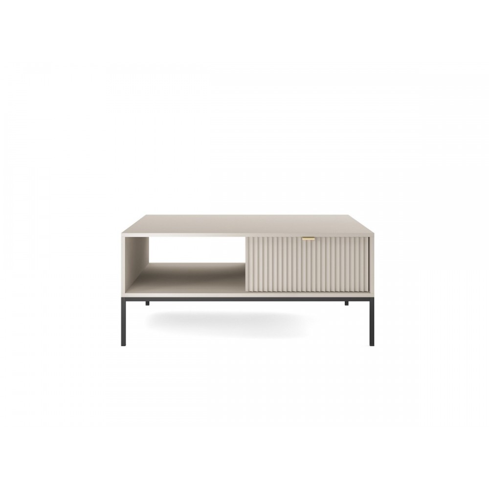 Стол журнальный Perfect Home Новая/Nova с 2 ящиками и черными ножками L104 Кашемир (PFH-091253)