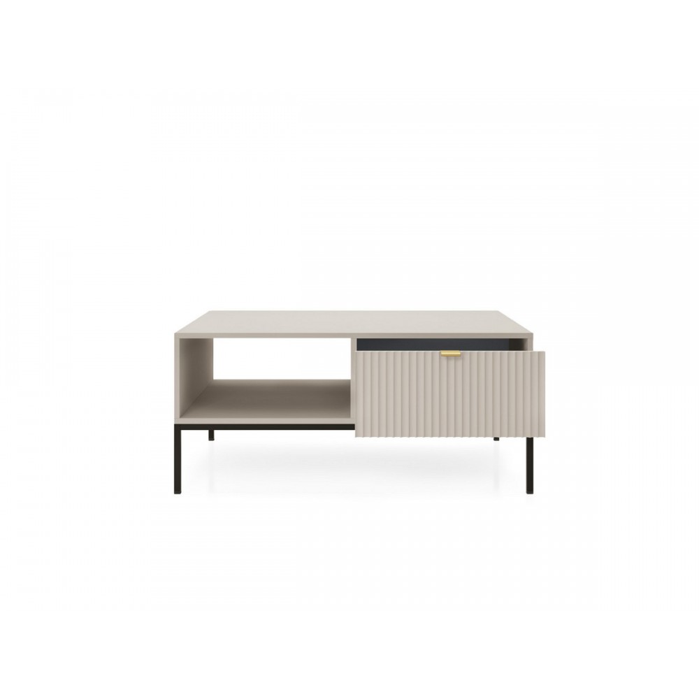 Стол журнальный Perfect Home Новая/Nova с 2 ящиками и черными ножками L104 Кашемир (PFH-091253)