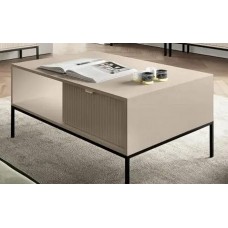 Стіл журнальний Perfect Home Нова / Nova з 2 шухлядами та чорними ніжками L104 Кашемір (PFH-091253)