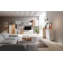 Стол журнальный Perfect Home 3Д / 3D 100 Белый/дуб золотой крафт (PFH-091043)