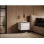 Тумба прикроватная Perfect Home Джапанди / Japandi S54 1-дверная Кашемир (PFH-091467)