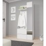 Прихожая с зеркалом Perfect Home Грин/Green 3-дверная Белая (PFH-091310)