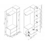 Прихожая с зеркалом Perfect Home Грин/Green 3-дверная Белая (PFH-091310)