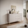 Комод Perfect Home Ланте / Lante 1-дверний з 3 шухлядами і золотими ніжками 1D3S/138 Беж (PFH-091116)