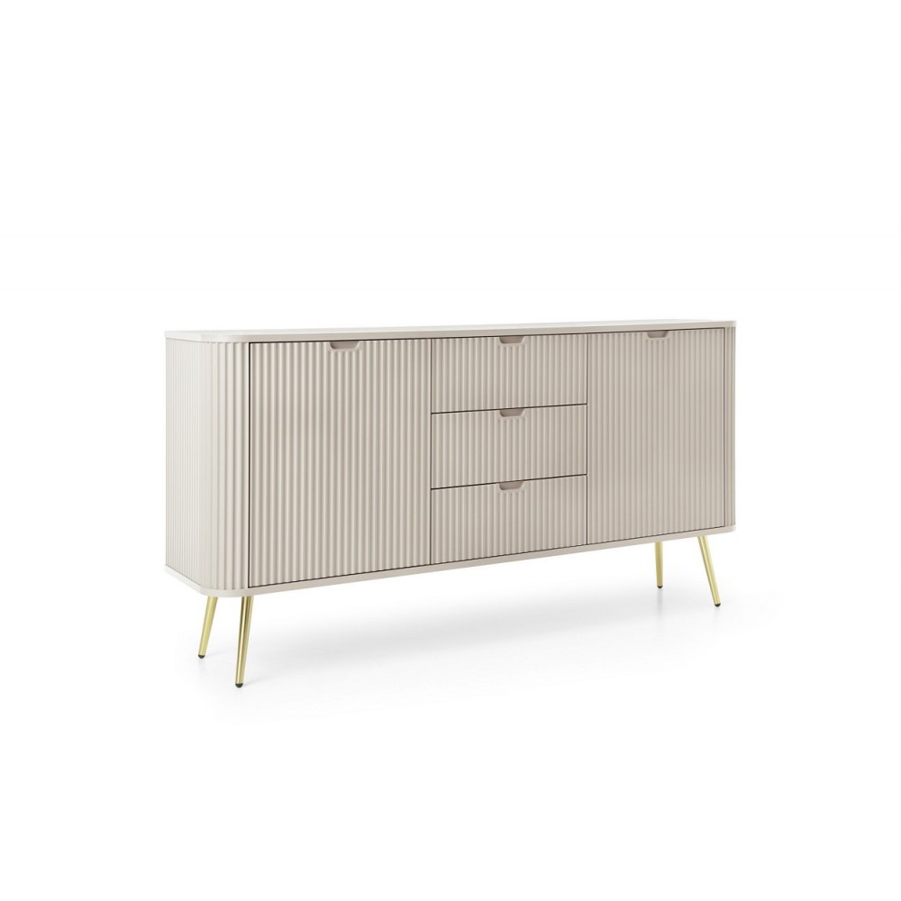 Комод Perfect Home Зова/Zova 2-дверный с 3 ящиками и золотыми ножками KSZ168 Кашемир (PFH-091282)