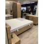Ліжко (каркас) Perfect Home Таллі / Tally 160 з м'яким ізголів'ям двоспальне Дуб артизан/антрацит (PFH-091099)
