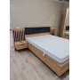 Ліжко (каркас) Perfect Home Таллі / Tally 160 з м'яким ізголів'ям двоспальне Дуб артизан/антрацит (PFH-091099)