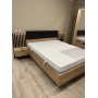 Ліжко (каркас) Perfect Home Таллі / Tally 160 з м'яким ізголів'ям двоспальне Дуб артизан/антрацит (PFH-091099)