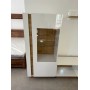 Витрина низкая Perfect Home Арко / Arco 1-дверная 1D1W/72 Белый глянец/дуб грандсон (PFH-091030)