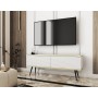 Тумба под телевизор Perfect Home Оро/Oro 2-дверная с черными ножками RTV135 MDF Белый (PFH-091333)