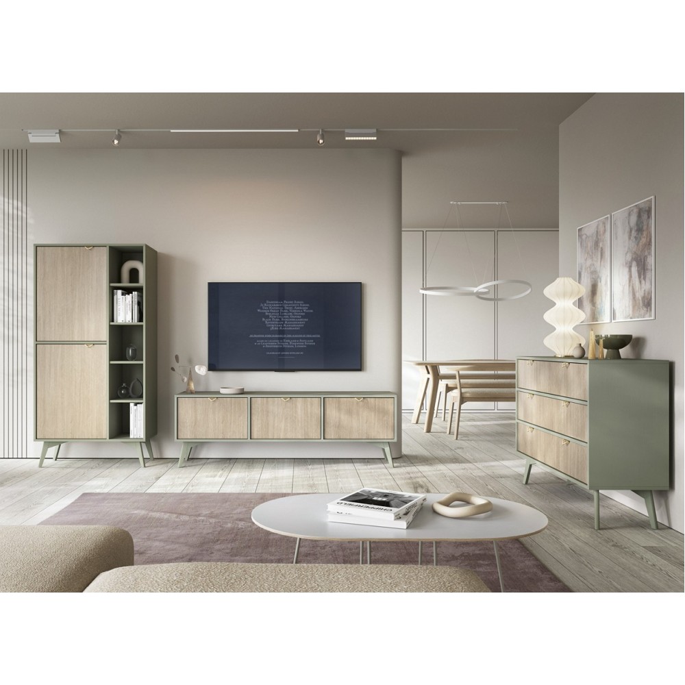 Тумба приліжкова Perfect Home Форест / Forest S54 з 1 шухлядою Евкаліпт/ялиця сканді (PFH-091473)