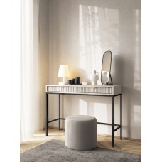 Стіл туалетний Perfect Home Нова / Nova з 2 шухлядами та чорними ніжками T104 Кашемір (PFH-091270)