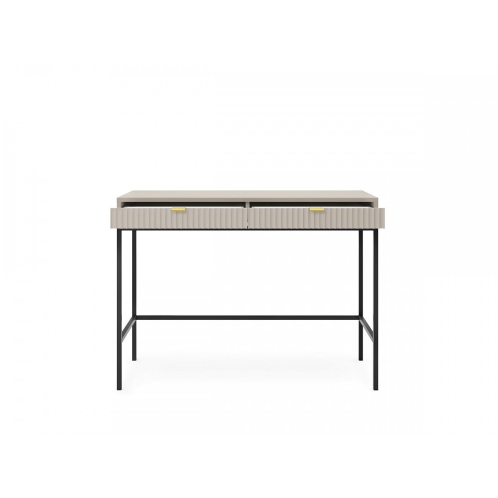 Стол туалетный Perfect Home Новая/Nova с 2 ящиками и черными ножками T104 Кашемир (PFH-091270)