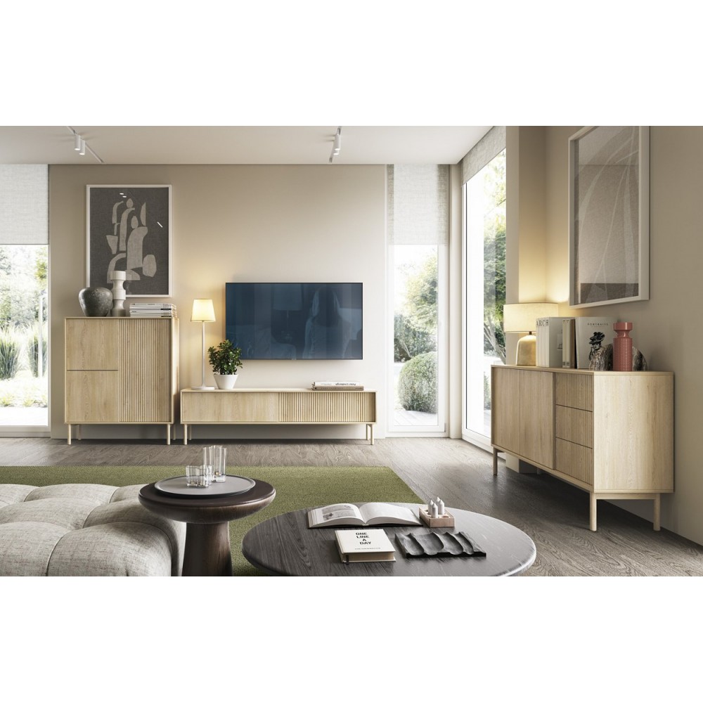 Тумба під ТВ Perfect Home Таво / Tavo 2D/187 2-дверна Дуб кремона (PFH-091392)