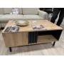 Стіл журнальний Perfect Home Мадіс / Madis 100 Дуб артизан/антрацит (PFH-091071)