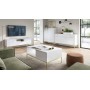 Тумба под телевизор Perfect Home Новая/Nova 2-дверная с 1 ящиком и золотыми ножками RTV154 Белый (PFH-091224)
