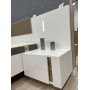 Тумбы прикроватные 2 шт. с подсветкой Perfect Home Арко / Arco с 4 ящиками 2S/60 Белый глянец/дуб грандсон (PFH-091049)