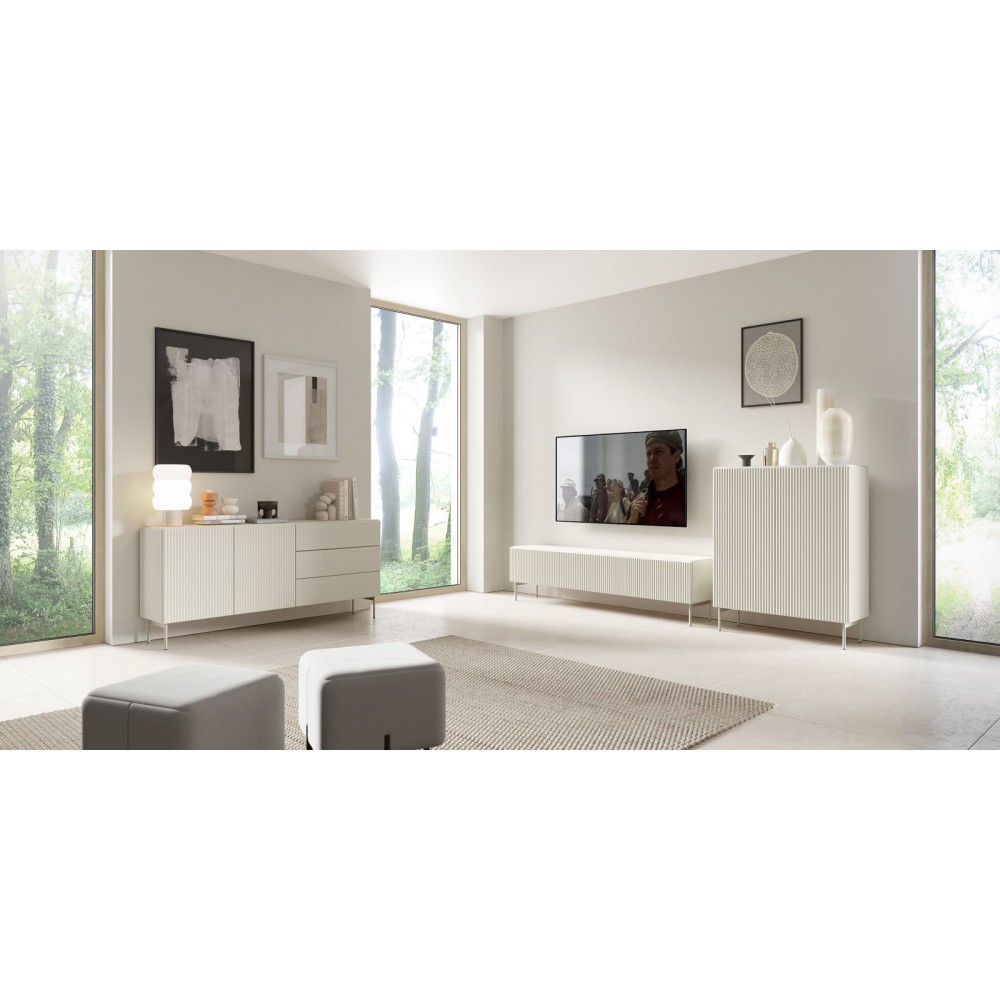 Комод Perfect Home Мути / Muti 2D3S/177 2-дверный с 3 ящиками Кашемир (PFH-091394)