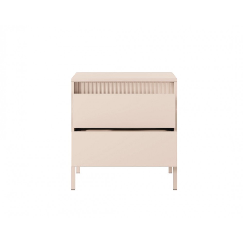 Тумба приліжкова Perfect Home Сенсо / Senso 2S/53 з 2 шухлядами Беж (PFH-092035)