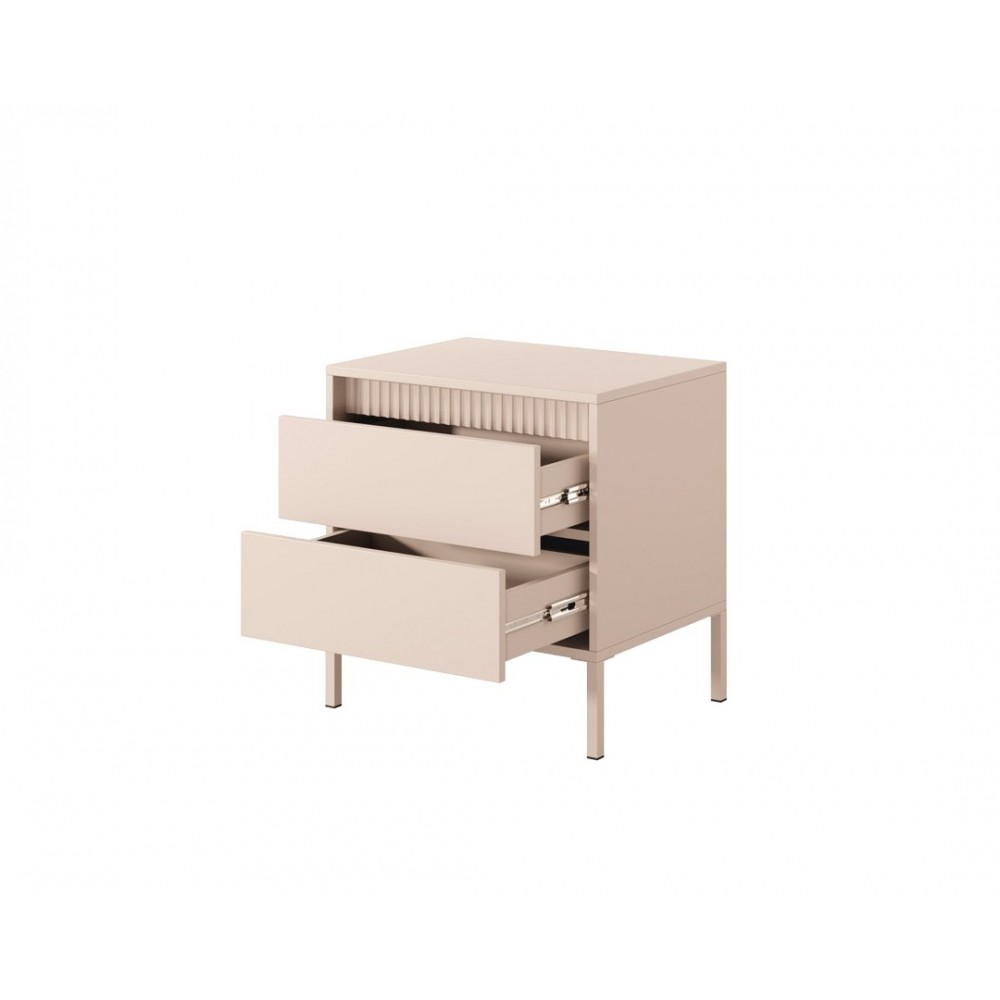 Тумба приліжкова Perfect Home Сенсо / Senso 2S/53 з 2 шухлядами Беж (PFH-092035)