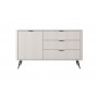 Комод Perfect Home Ланте / Lante 1-дверний з 3 шухлядами і чорними ніжками 1D3S/138 Беж (PFH-091178)