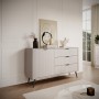Комод Perfect Home Ланте / Lante 1-дверний з 3 шухлядами і чорними ніжками 1D3S/138 Беж (PFH-091178)