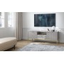 Тумба під телевізор Perfect Home Нова / Nova 2-дверна з 1 шухлядою і золотими ніжками RTV154 Сірий (PFH-091226)