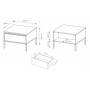 Стіл журнальний Perfect Home Сенсо / Senso 68 Чорний (PFH-091139)